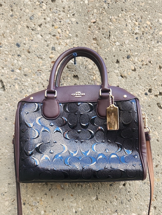 Coach Handbags - Coach Patent Mini Bennett Satchel